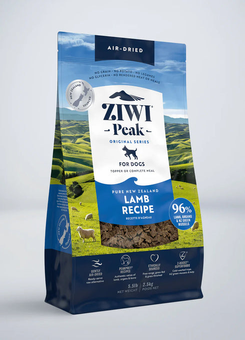 Ziwi Peak Air-Dried Dog Food - Lamb - 5.5lb Bag