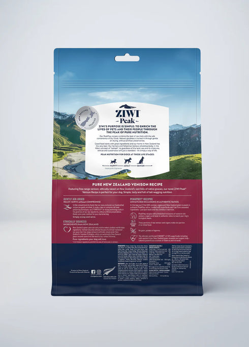 Ziwi Peak Air-Dried Dog Food - Venison - 16oz Bag