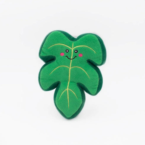 ZippyPaws Squeakie Pattiez Monstera Leaf Dog Toy