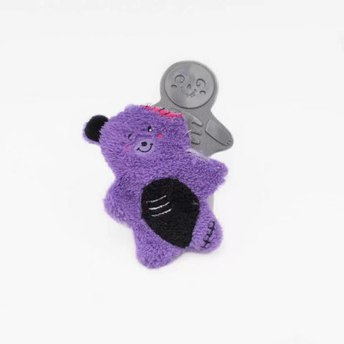 Zippy Paws Halloween Bonez Zombie Bear Dog Toy