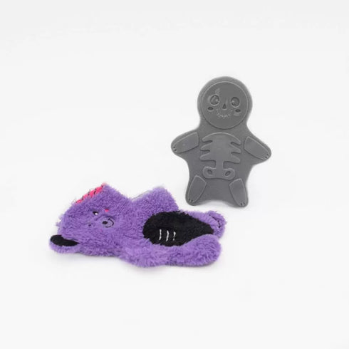 Zippy Paws Halloween Bonez Zombie Bear Dog Toy