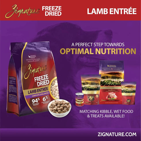 Zignature Freeze Dried Dog Food - Lamb - 4oz Bag
