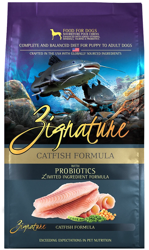 Zignature Original Dry Dog Food - Catfish - 4lbs Bag