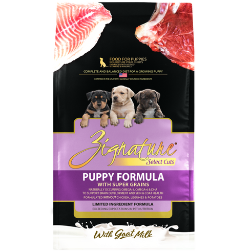Zignature Select Cuts Puppy Dry Dog Food - Lamb & Whitefish - 25lb Bag