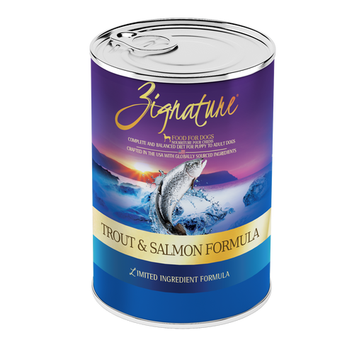 Zignature Wet Dog Food - Trout & Salmon - 13oz Can
