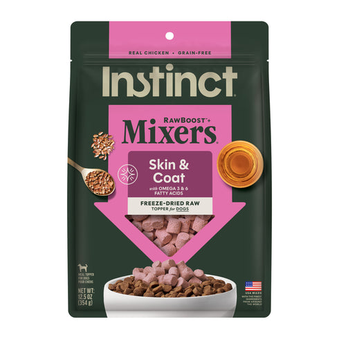 Instinct Raw Boost Mixers Skin & Coat Dog Food Topper - Chicken - 5.5oz Pouch