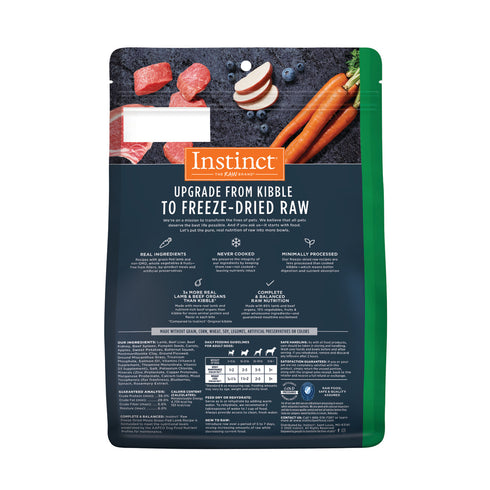 Instinct Raw Meals Freeze Dried Dog Food - Lamb - 14oz Bag