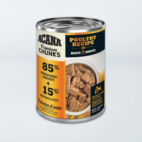 ACANA Premium Chunks Chicken in Bone Broth wet dog food