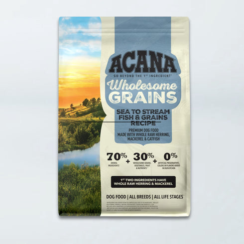 ACANA Wholesome Grains Sea to Stream Herring, Mackerel and Catfish dry dog food