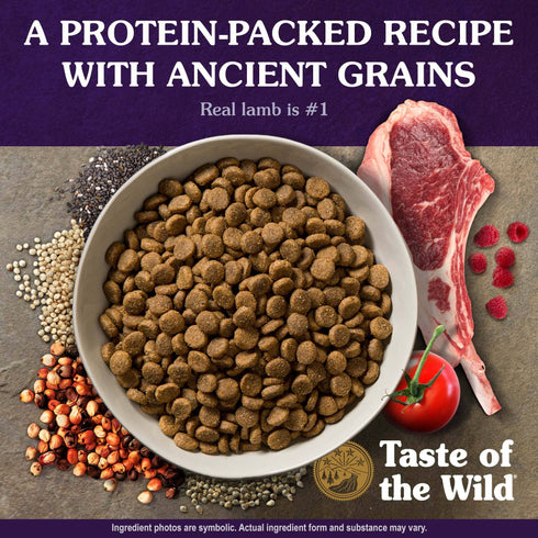 Taste of the Wild Ancient Mountain Dry Dog Food - Roasted Lamb - 14lb Bag