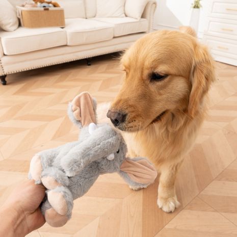 Tall Tails Animated Elephant Dog Toy - 9"