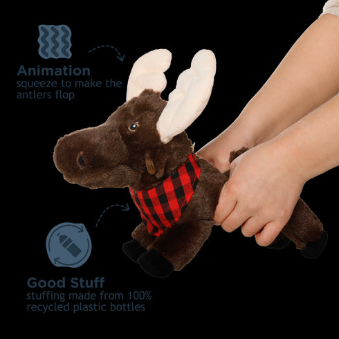 Tall Tails Animated Moose Dog Toy