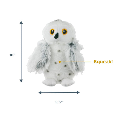 Tall Tails Animated Snow Owl Dog Toy - 10"
