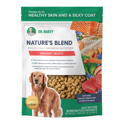 Dr Marty's Nature's Blend Radiant Select Freeze Dried Dog Food - 80oz Bag
