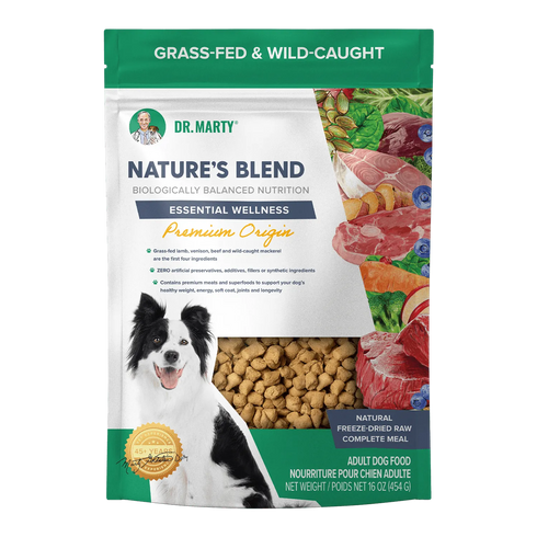 Dr Marty's Nature's Blend Essential Wellness Premium Origin Freeze Dried Dog Food - 48oz Bag