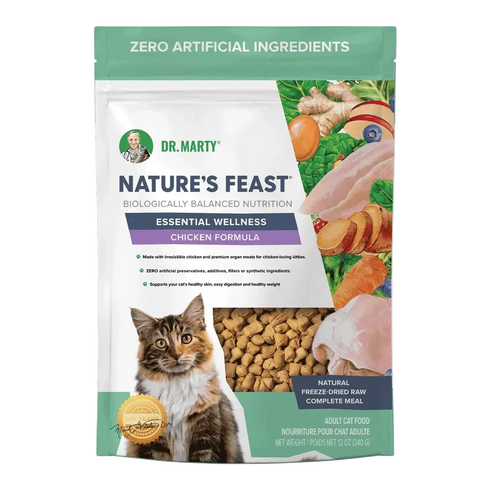 Dr Marty's Essential Wellness Freeze Dried Cat Food - Chicken - 12oz Bag