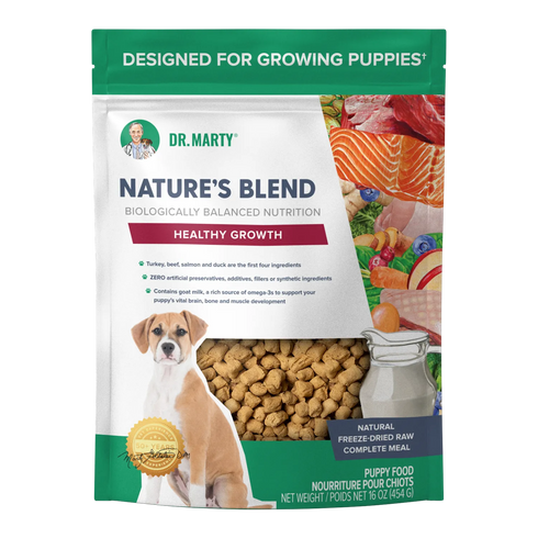 Dr Marty's Nature's Blend Healthy Growth Freeze Dried Dog Food - 80oz Bag