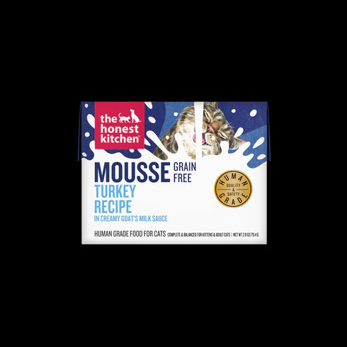 The Honest Kitchen Grain Free Mousse Wet Cat Food - Turkey with Goat's Milk -2.80 Tetra Pak