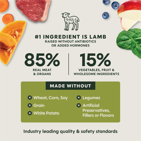 Instinct Raw Meals Freeze Dried Dog Food - Grass-Fed Lamb - 14oz Bag
