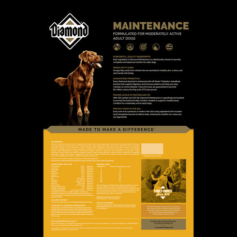 Diamond Maintenance Formula Dry Dog Food - Chicken - 50lb Bag