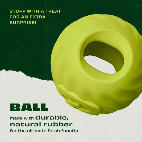 Benebone Rubber Bounce Ball Dog Toy/Chew
