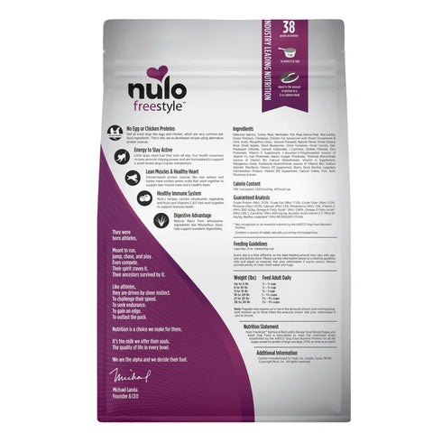 Nulo FreeStyle Small Breed Dry Dog Food - Salmon & Red Lentil - 11lb Bag