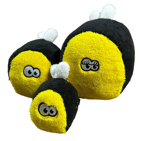 Cycle Dog Duraplush Fuzz Ball Bumble Bee Dog Toy - Large
