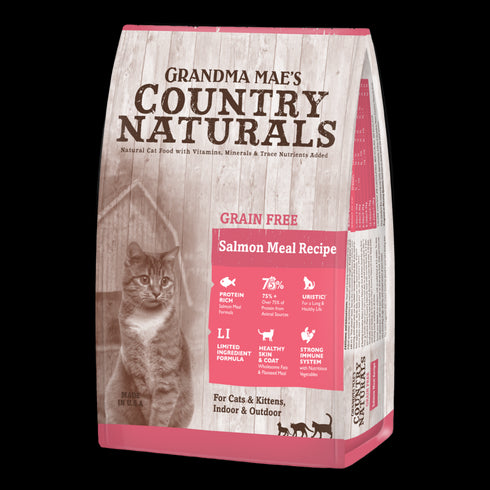 Grandma Mae's Country Naturals Grain Free Dry Cat Food - Salmon - 12lb Bag