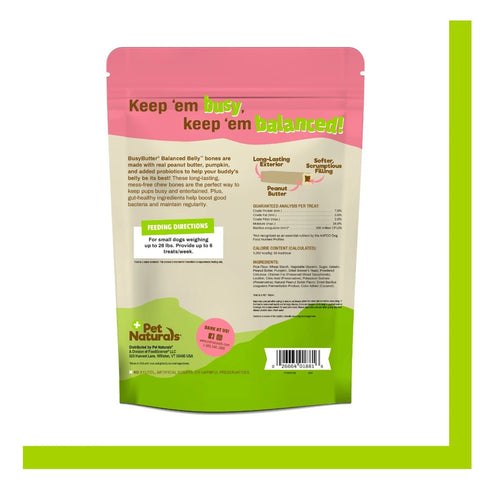 Pet Naturals BusyButter Balanced Belly Small Dog Chews - 13oz Pouch