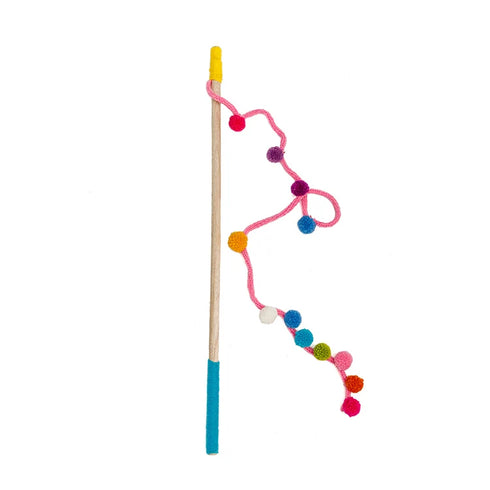 Chilly Dog Wooly Cat Wand Toys - Assorted