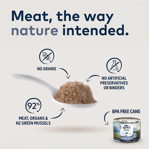 Ziwi Peak Wet Cat Food - Mackerel - 3oz Can