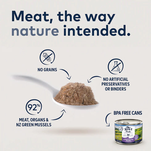 Ziwi Peak Wet Cat Food - Rabbit & Lamb - 6.5oz Can