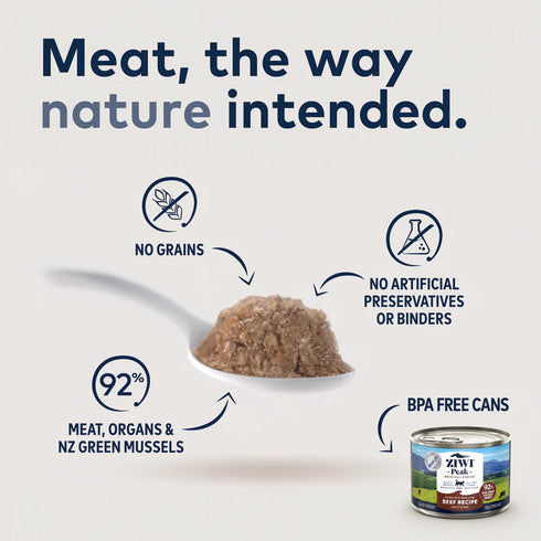 Ziwi Peak Wet Cat Food - Beef - 3oz Can