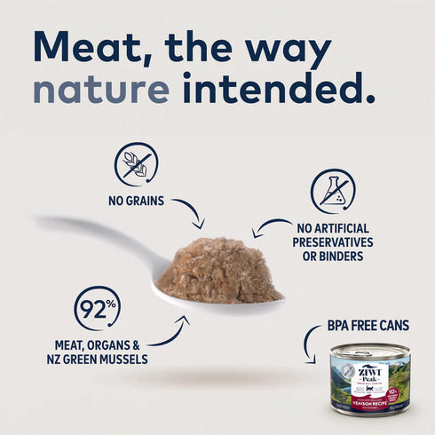 Ziwi Peak Wet Cat Food - Venison - 6.5oz Can
