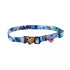 Costal Safe Cat Heartbreaker Adjustable Cat Collar with Breakaway Heart Buckle - 3/8" x 8-12" - Galaxy Nirvana