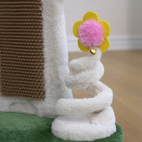 PetPals Moultire 2 Level Cat Tree & Scratcher
