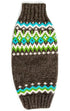 Chilly Dog Knitted Dog Sweater - Small - Charcoal Fairsle