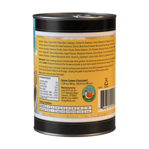 Lotus Pet Stews Wet Dog Food - Chicken - 12.5oz Can