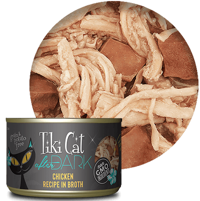 Tiki Cat After Dark Wet Cat Food - Chicken in Broth - 2.8oz Can