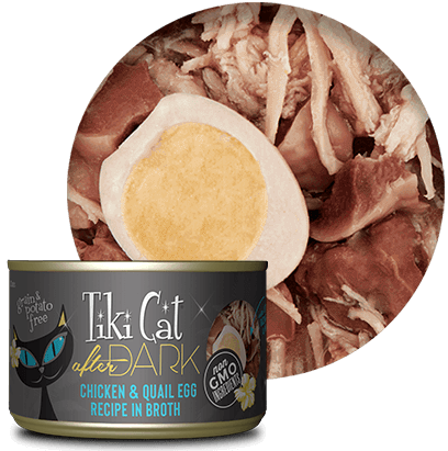 Tiki Cat After Dark Wet Cat Food - Chicken & Quail Egg in Broth - 6oz Can