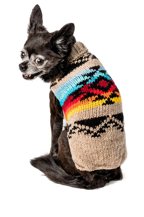 Chilly Dog Knitted Dog Sweater - X-Large - Painted Desert