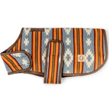Chilly Dog Blanket Dog Coat - Medium - Southwest Denim Sunset