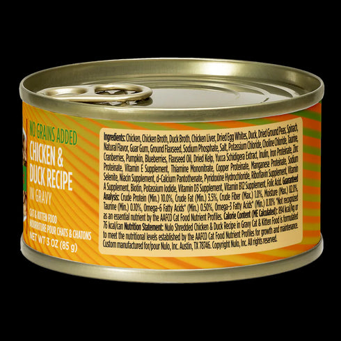 Nulo FreeStyle Shredded Wet Cat Food - Chicken & Duck - 3oz Can