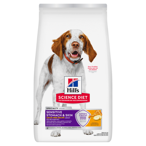 Hill's Science Diet Adult Sensitive Stomach & Skin Grain Free Dry Dog Food - Chicken & Potato - 24lb Bag