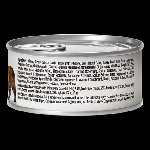 Nulo FreeStyle Pate Wet Cat Food - Salmon & Mackerel - 5.5oz Can