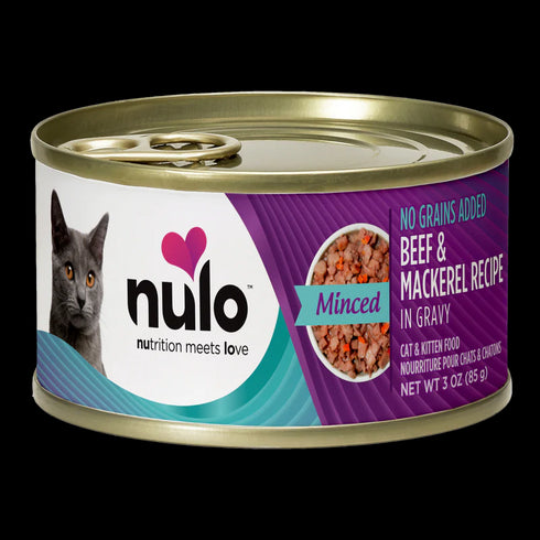 Nulo FreeStyle Minced Wet Cat Food - Beef & Mackerel - 3oz Can