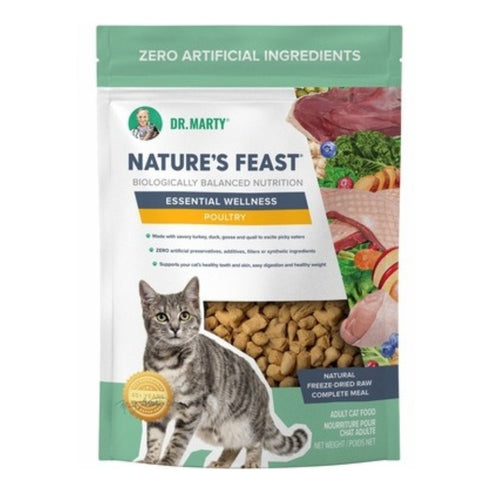 Dr. Marty Nature's Feast Essential Wellness Poultry Dry Cat Food 5.5 oz - Poudre Pet and Feed Supply