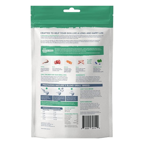 Dr Marty Natures Blend Freeze-Dried Raw Dog Food- Small Bites 6oz - Poudre Pet and Feed Supply