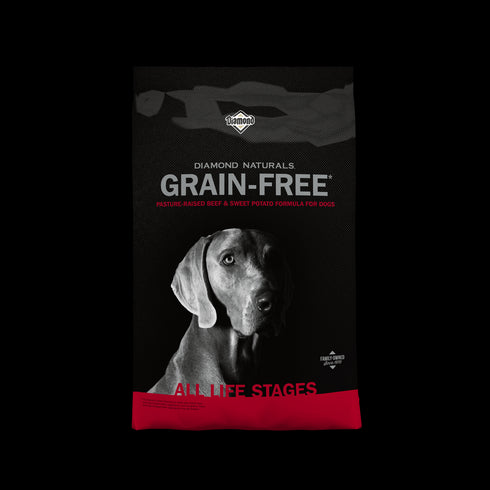 Diamond Naturals Grain Free Dry Dog Food - Beef & Sweet Potato - 28lb Bag