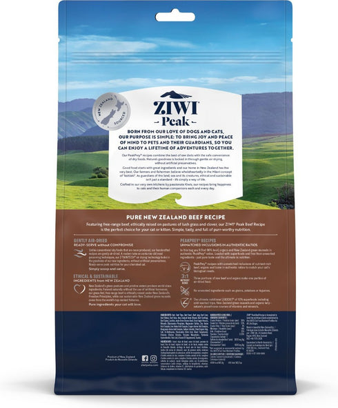 Ziwi Peak Air-Dried Beef Recipe Cat Food 14oz - Poudre Pet and Feed Supply